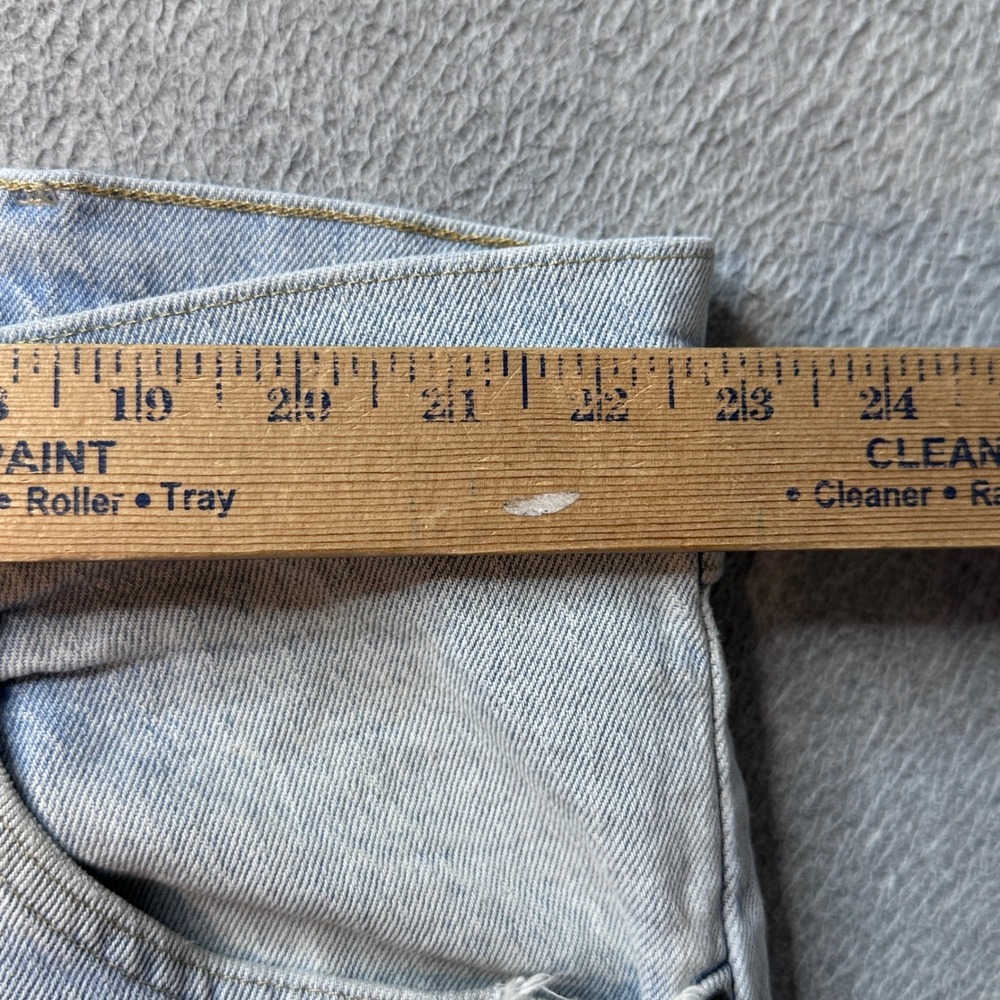 Wrangler Jeans Mens 46x30 Light Wash Straight Leg Denim Stretch Blue 97FPVVB - Picture 5 of 9